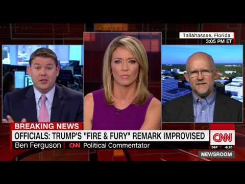 Sparks fly over Trump&#039;s &quot;fire and fury&quot; North Korea statement