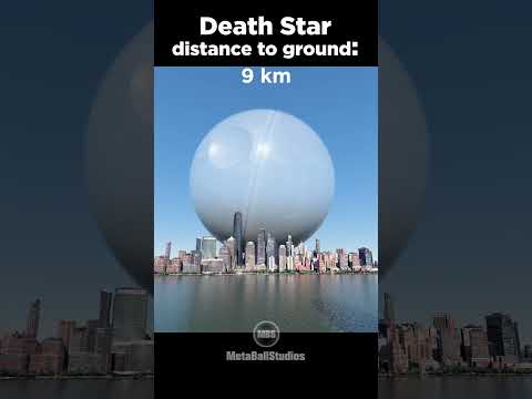 The Death Star approaching Earth! 🤯✨