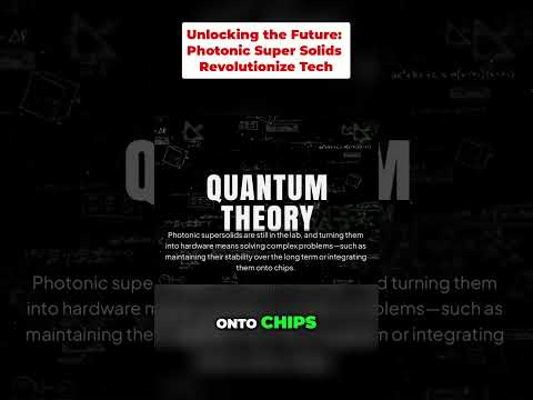 Unlocking the Future: Photonic Super Solids Revolutionize Tech